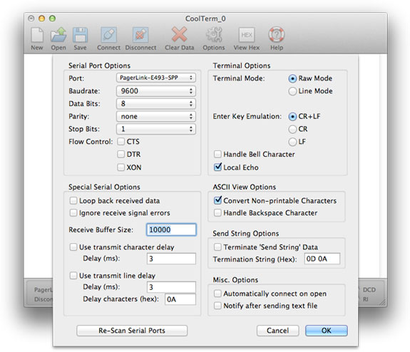 CoolTerm Preferences